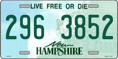 NH license plate 2963852
