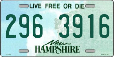 NH license plate 2963916