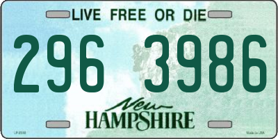 NH license plate 2963986