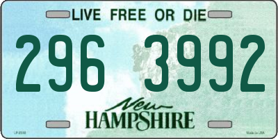 NH license plate 2963992