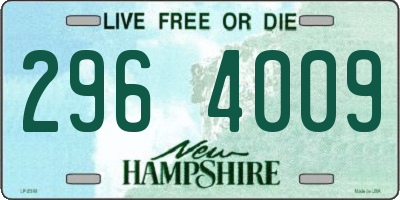 NH license plate 2964009