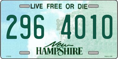 NH license plate 2964010