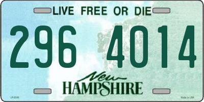 NH license plate 2964014