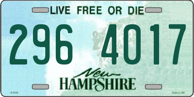 NH license plate 2964017