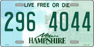 NH license plate 2964044