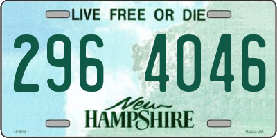 NH license plate 2964046