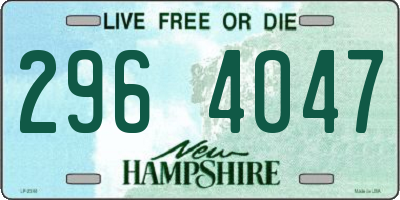 NH license plate 2964047