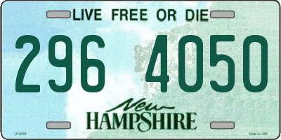 NH license plate 2964050