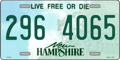 NH license plate 2964065