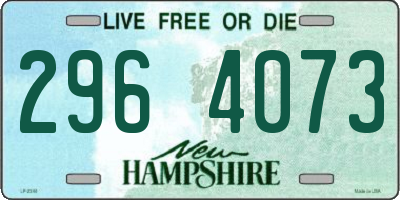 NH license plate 2964073