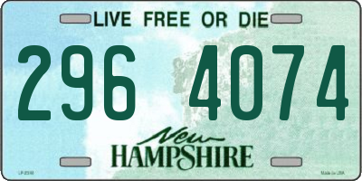 NH license plate 2964074