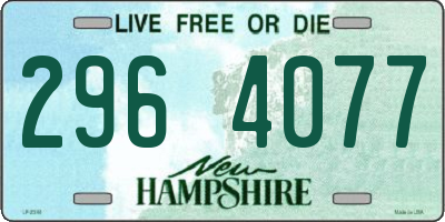NH license plate 2964077