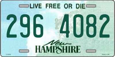 NH license plate 2964082