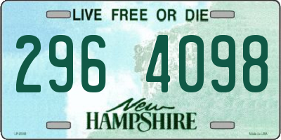 NH license plate 2964098