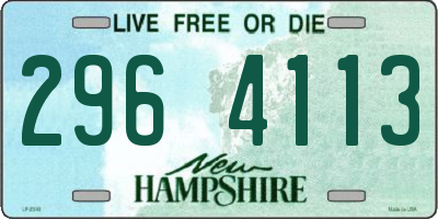 NH license plate 2964113