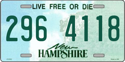 NH license plate 2964118