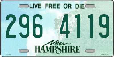 NH license plate 2964119