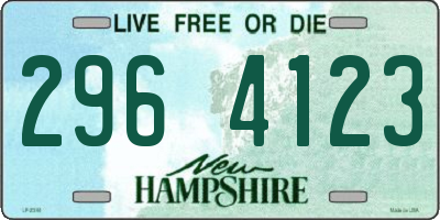 NH license plate 2964123