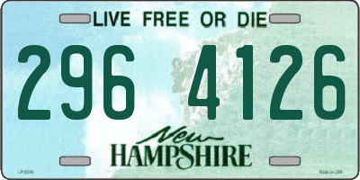 NH license plate 2964126