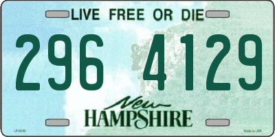 NH license plate 2964129
