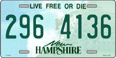 NH license plate 2964136