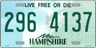 NH license plate 2964137