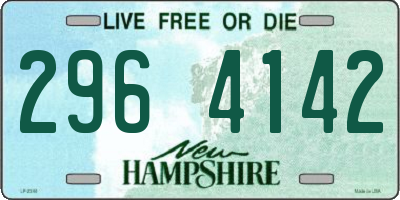 NH license plate 2964142