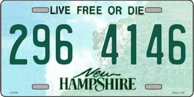 NH license plate 2964146