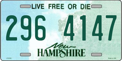 NH license plate 2964147