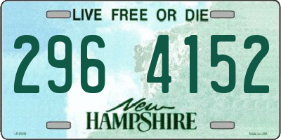 NH license plate 2964152