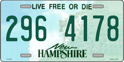NH license plate 2964178