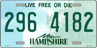NH license plate 2964182