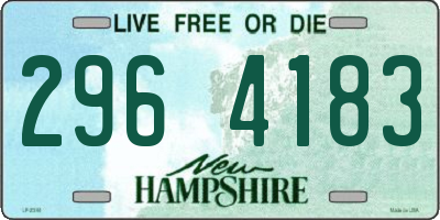 NH license plate 2964183