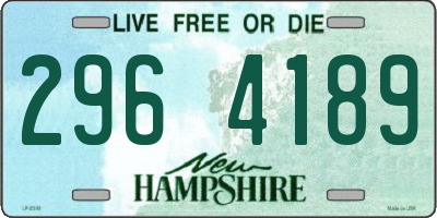 NH license plate 2964189