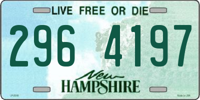 NH license plate 2964197