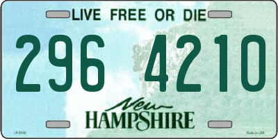 NH license plate 2964210