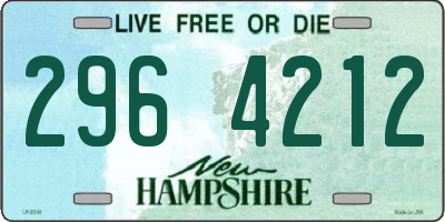 NH license plate 2964212