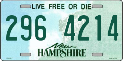 NH license plate 2964214