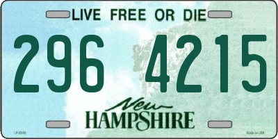 NH license plate 2964215