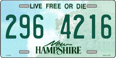 NH license plate 2964216