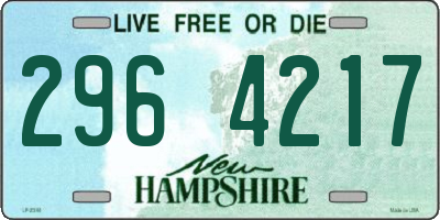 NH license plate 2964217