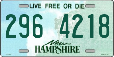NH license plate 2964218