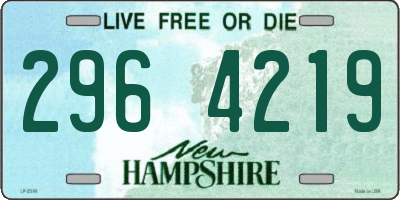 NH license plate 2964219