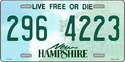 NH license plate 2964223