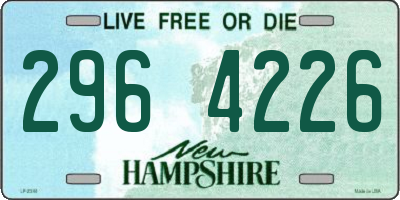 NH license plate 2964226
