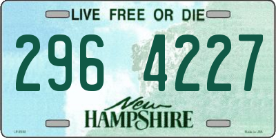 NH license plate 2964227