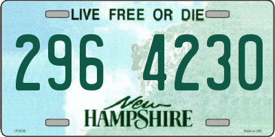 NH license plate 2964230