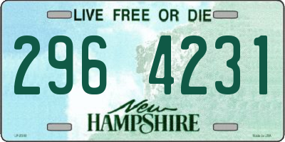NH license plate 2964231