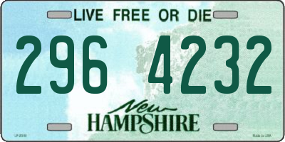 NH license plate 2964232