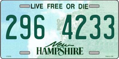 NH license plate 2964233